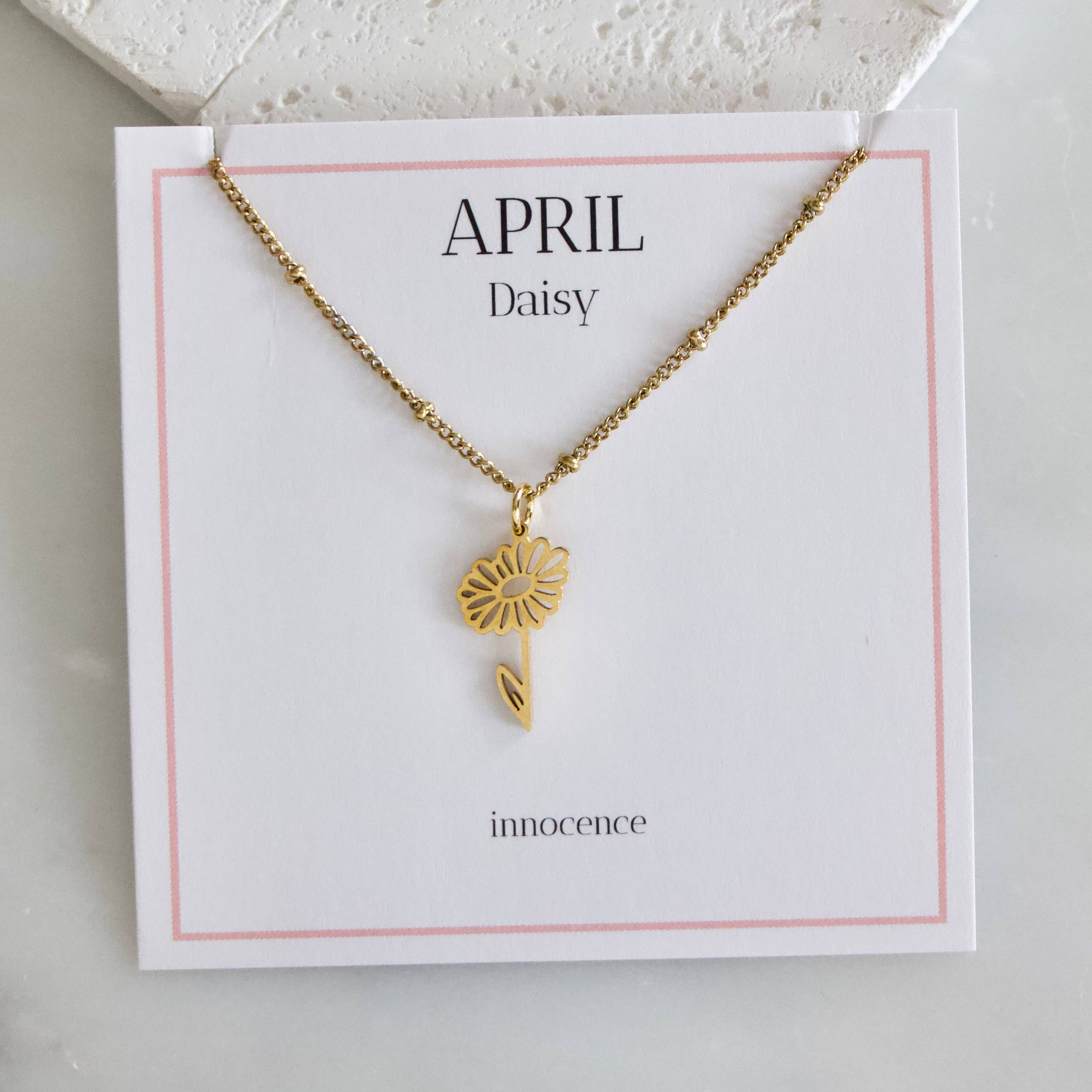 Birth Flower Necklace - Waterproof
