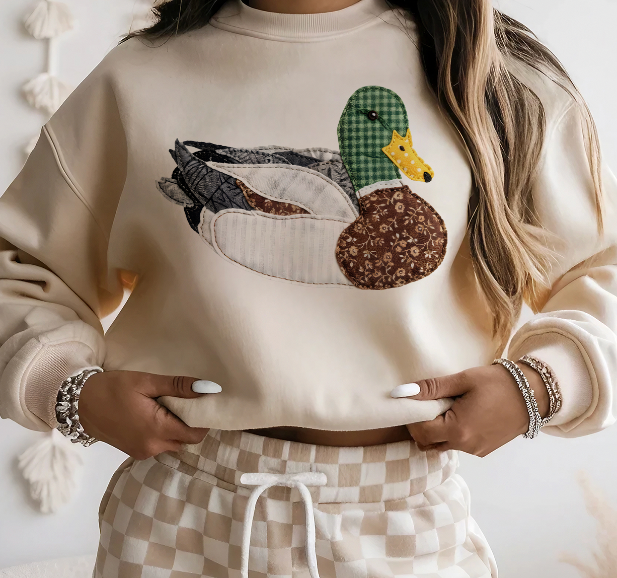 Grannys Patchwork Mallard- Sweatshirts