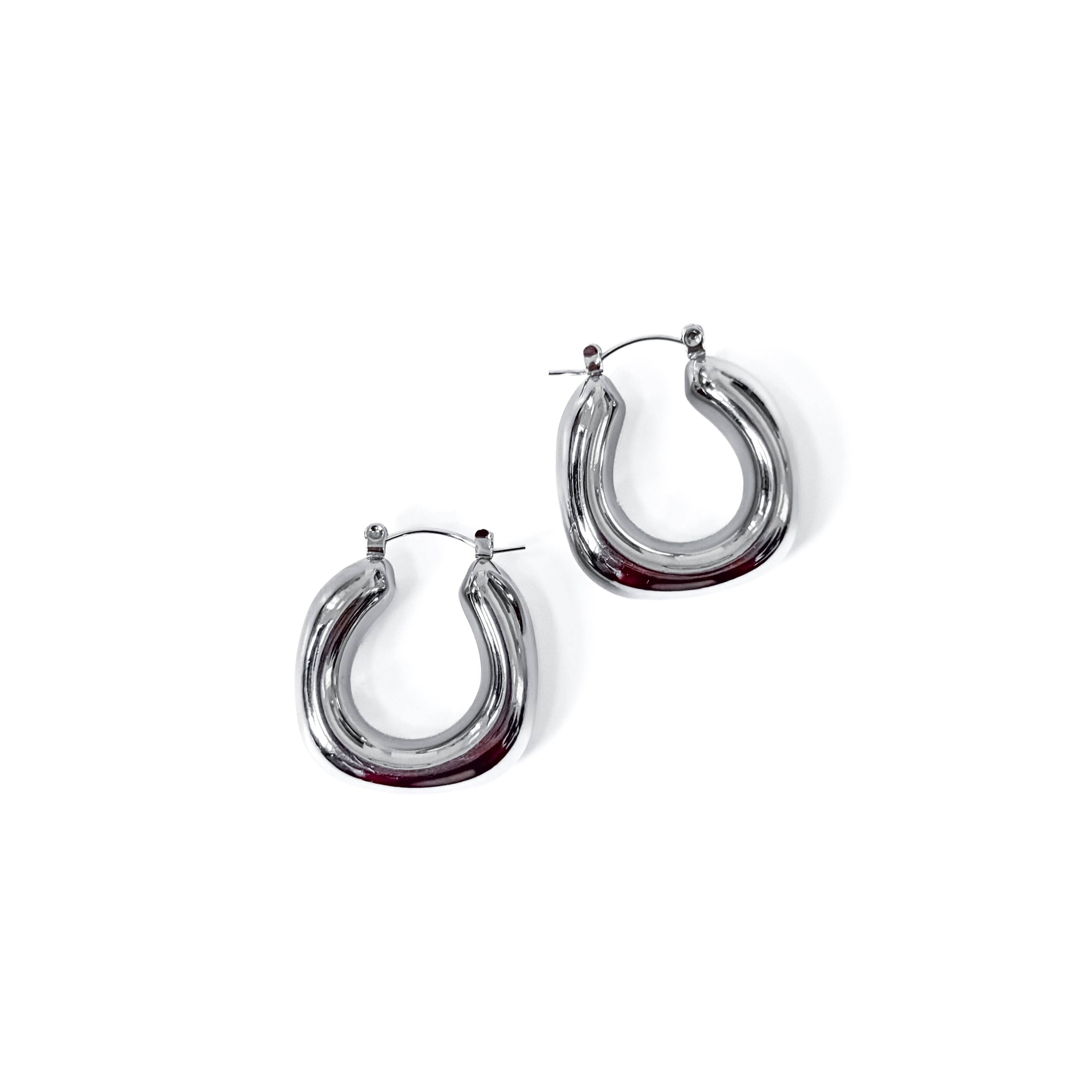Chunky Geometric Hoops - WATERPROOF