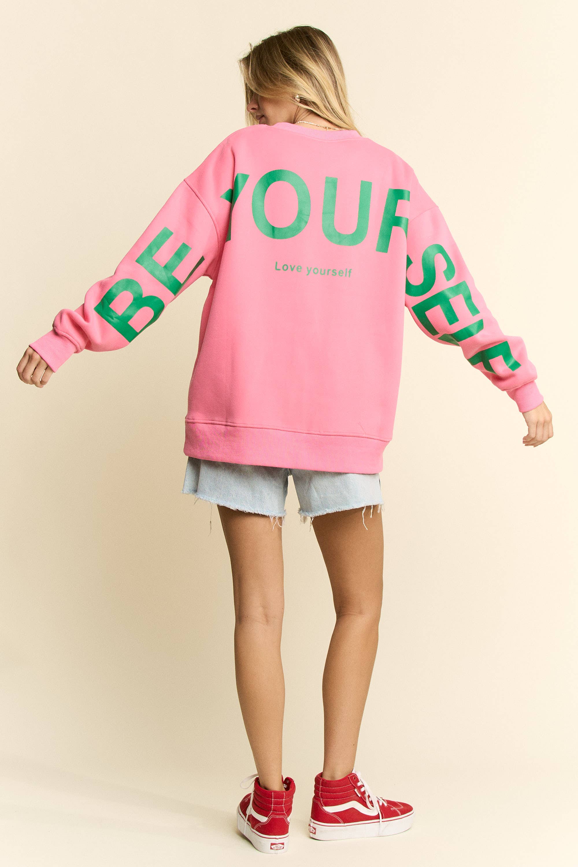Be Yourself Oversized Sweatshirt