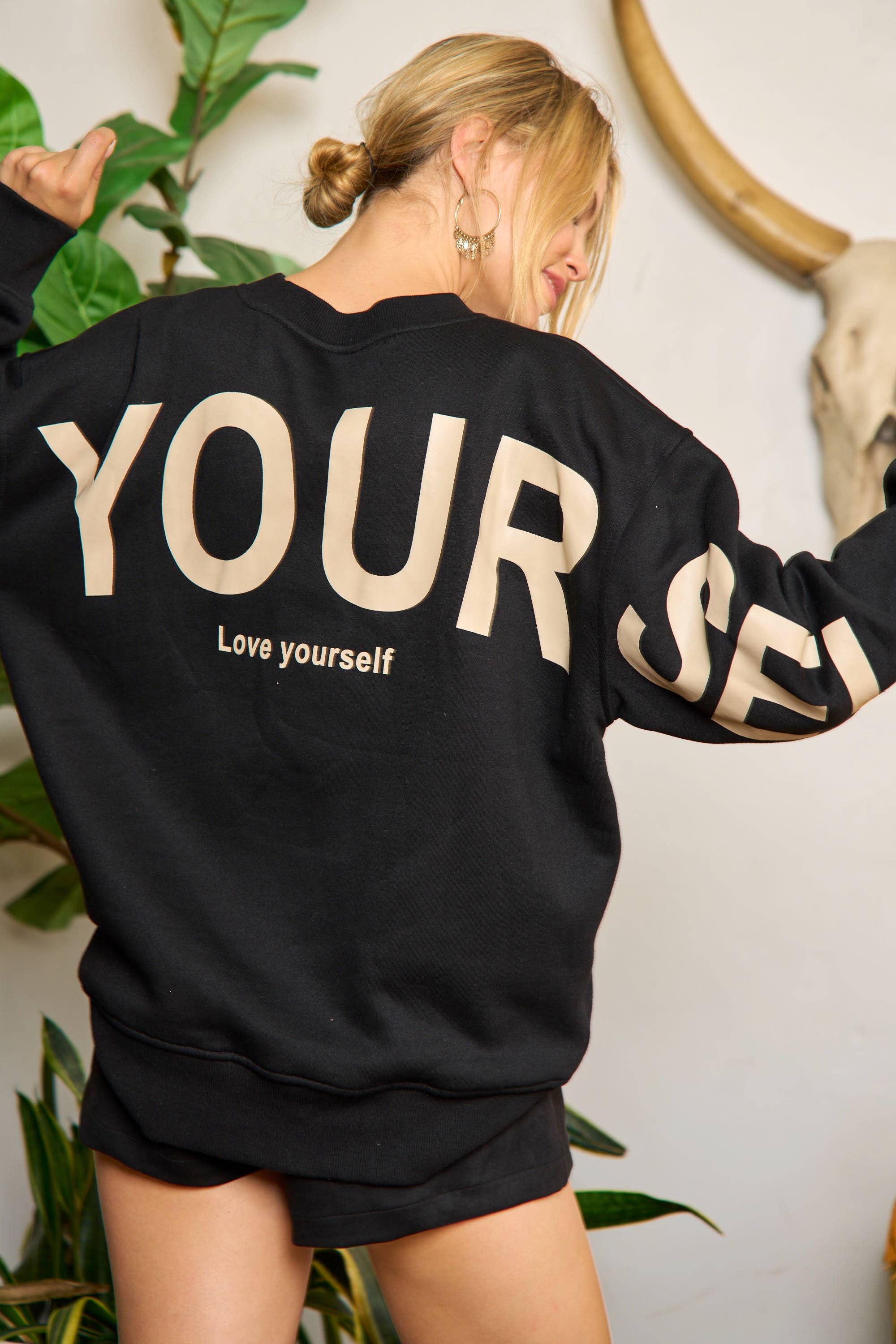 Be Yourself Oversized Sweatshirt