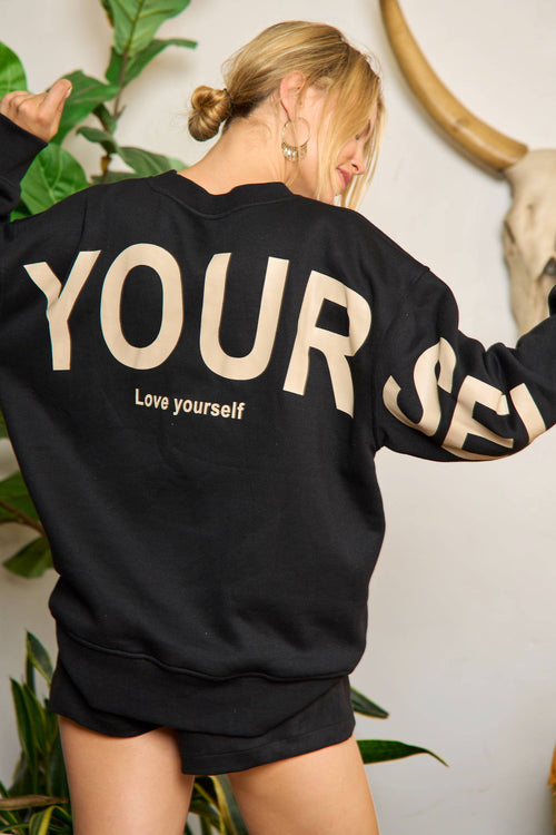 Be Yourself Oversized Sweatshirt