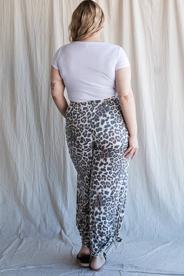 Side Slit Ankle Tie Pants