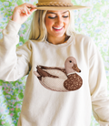Mimis Vintage Patchwork Brown Duck - Sweatshirt