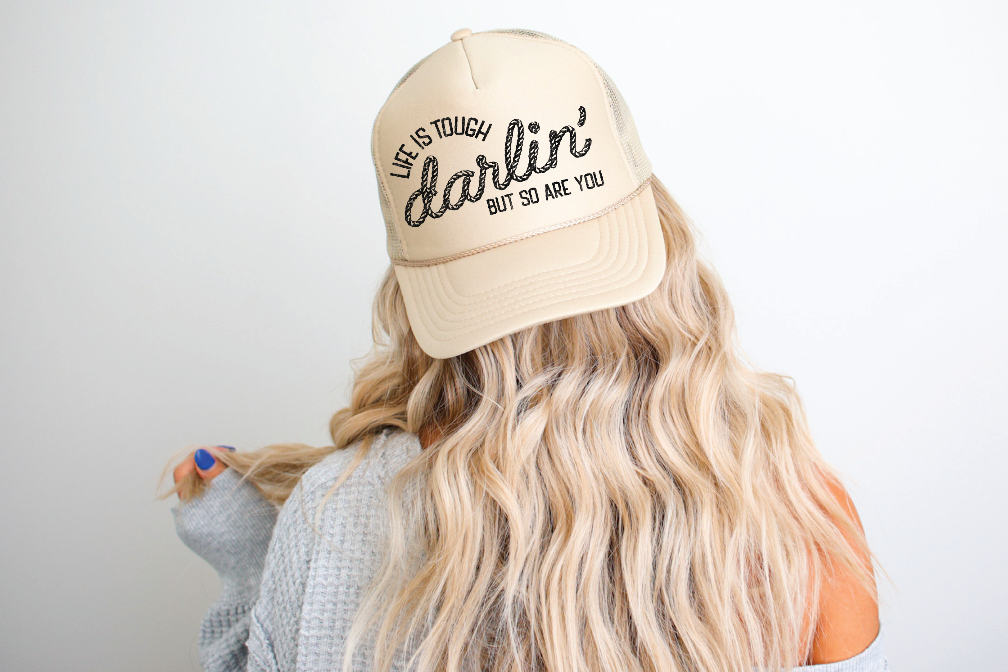 Life is Tough Tan Hat