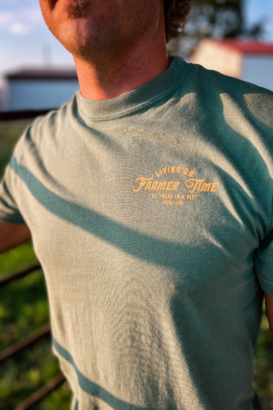 Living On Farmer Time Graphic Tee