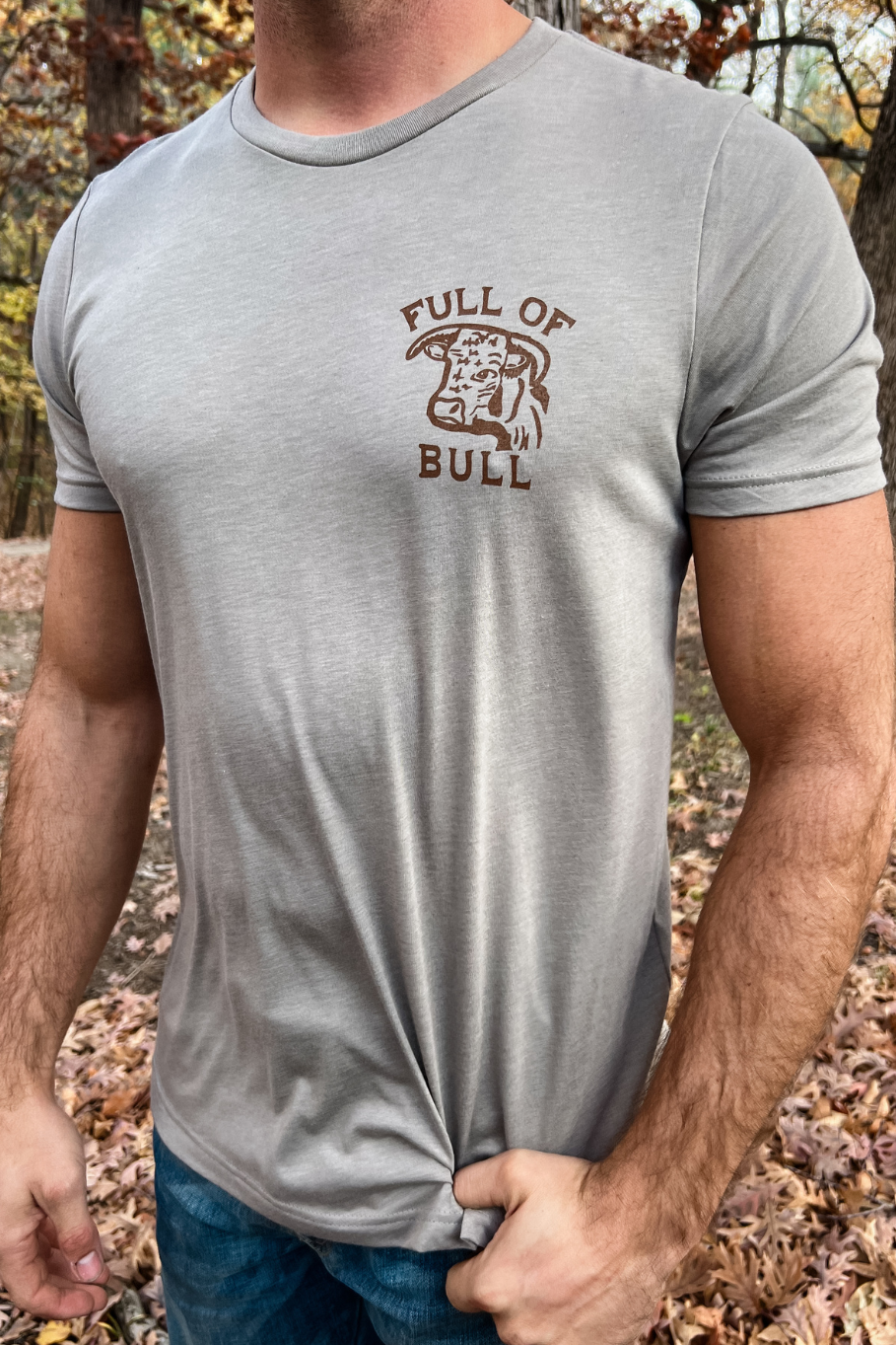 Full of Bull in Stone Gray