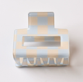 Small Checkered Claw Hair Clip