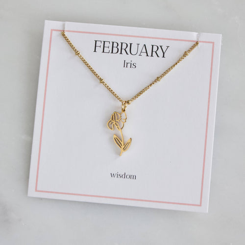 Birth Flower Necklace - Waterproof