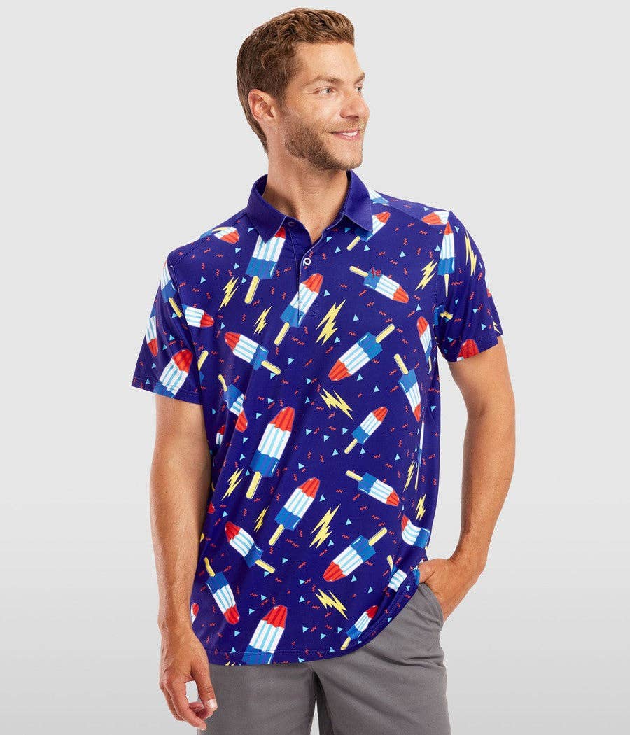 Patriotic USA Men's Golf Polo