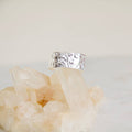 Hammered Cuff Adjustable Ring
